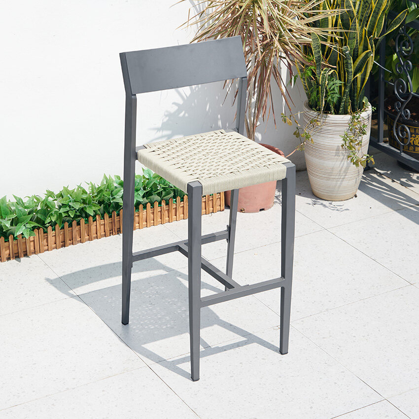 outdoor woven bistro chairs