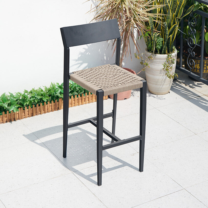 outdoor woven bistro chairs