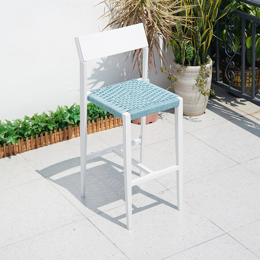 outdoor woven bistro chairs