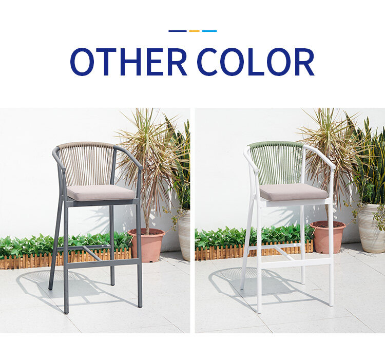 Optional outdoor rope dining chair