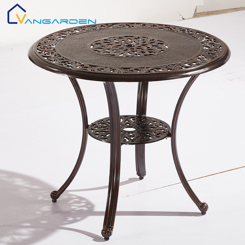 cast aluminum patio coffee table