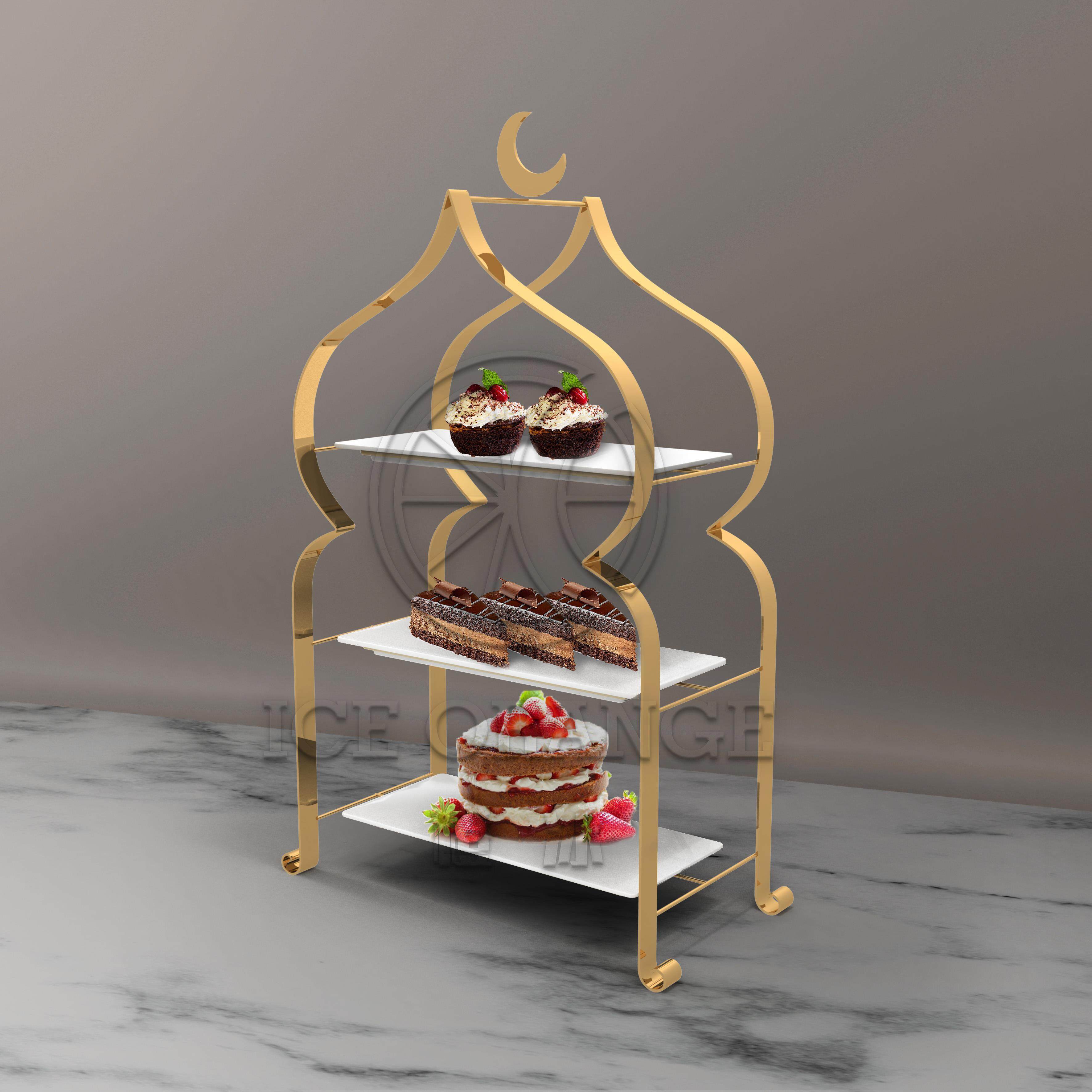 Eid Decoration 3 Tiers Cake Stand