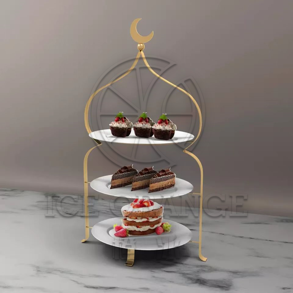 Muslim Decoration 3 Tiers Cake Stand