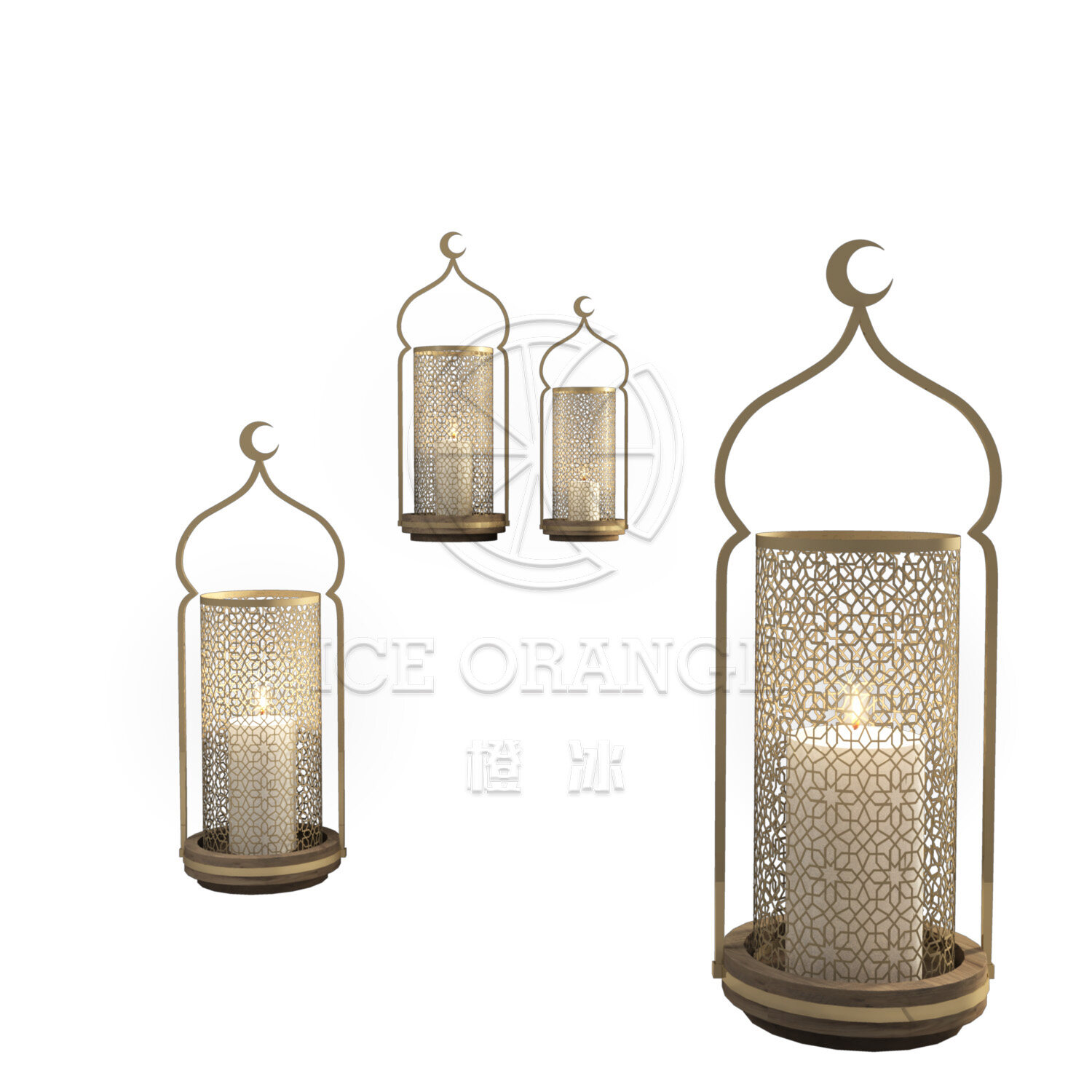 Ramadan Candle Holder Metal Lantern