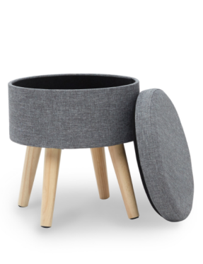solid wood storage stool,solid wood low stool,folding storage stool,folding storage bench,storage box round stool
