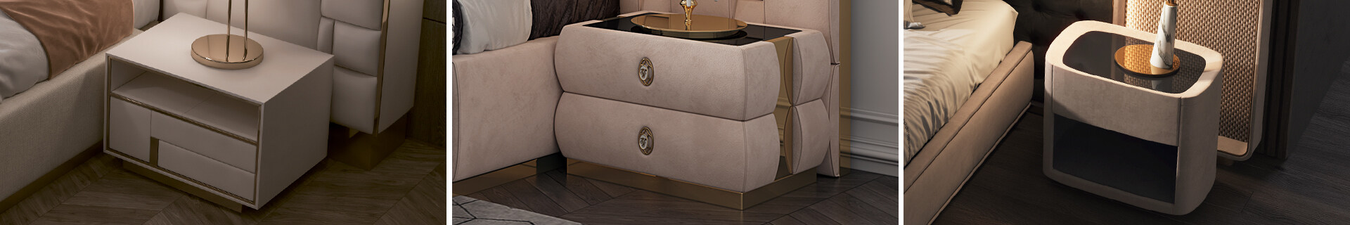 Custom Bedside Tables& Dresser,modern bedside drawers Manufacturer