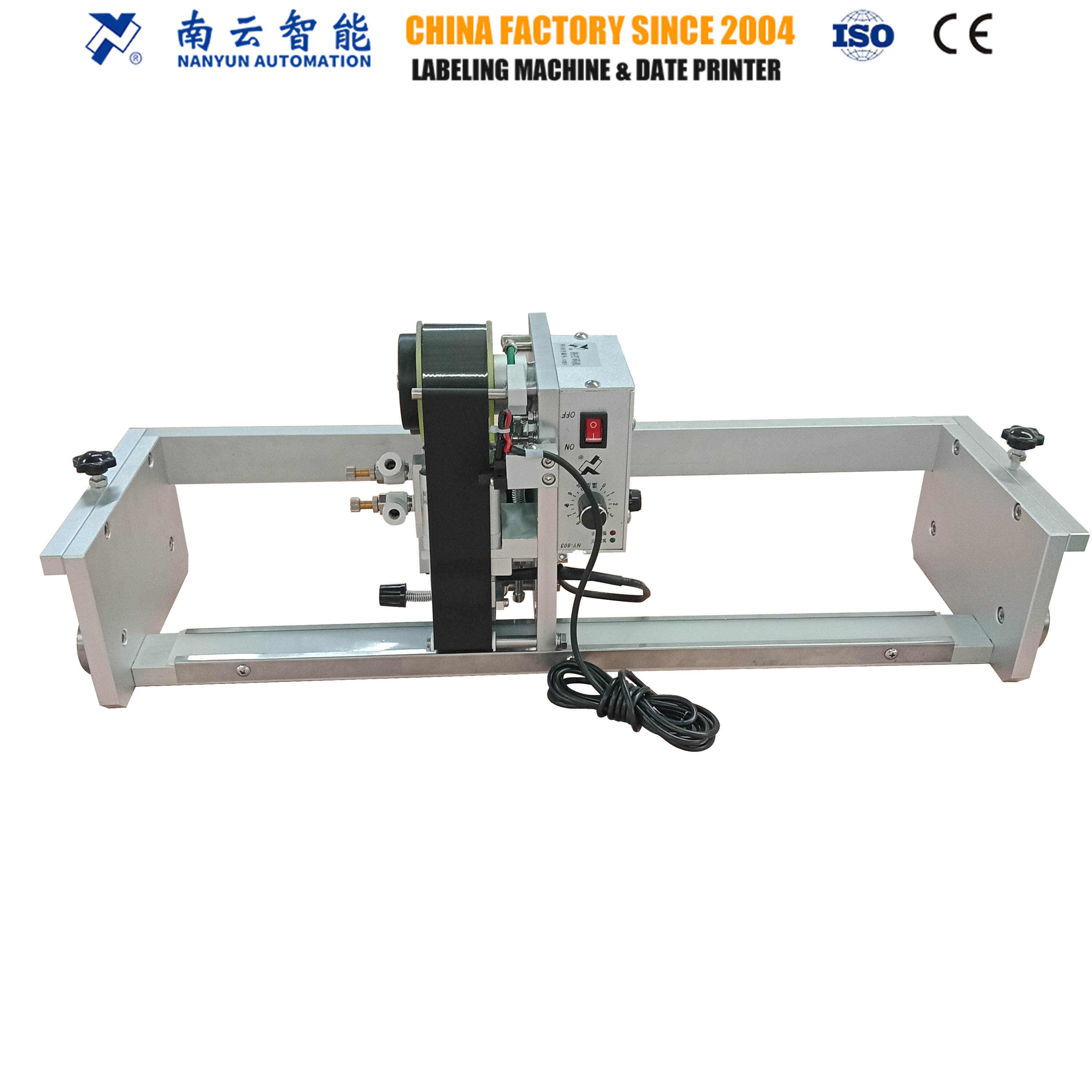 NY-803B Pneumatic Stamping Ribbon Date Coder for VFFS, HFFS, Labeling Machine