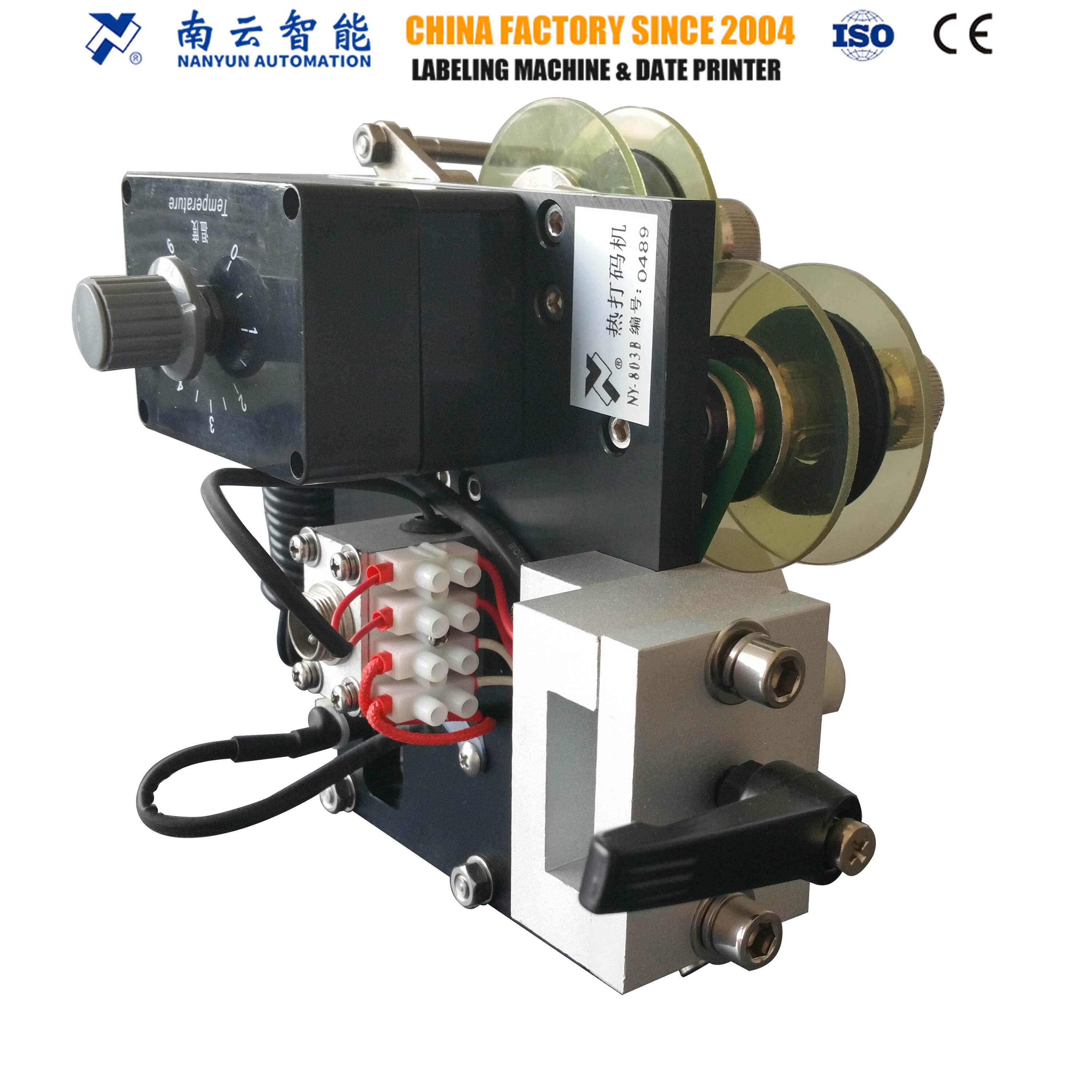 NY-803B Pneumatic Stamping Ribbon Date Coder for VFFS, HFFS, Labeling Machine