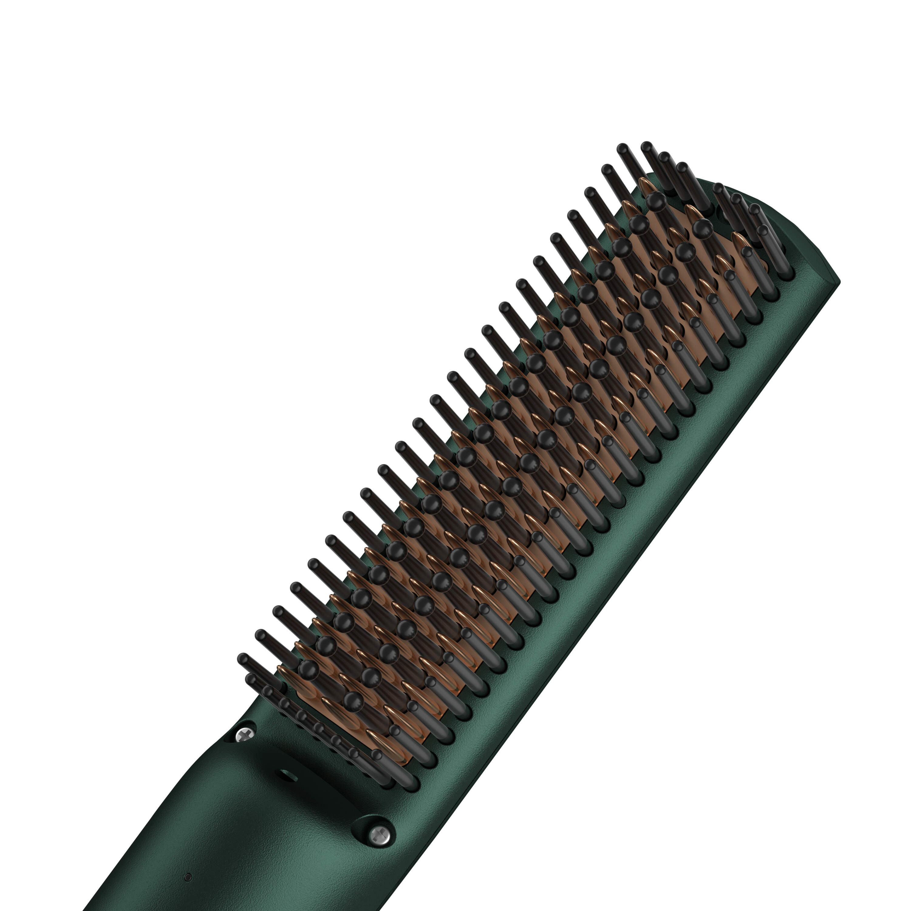 heated ceramic straightening brush