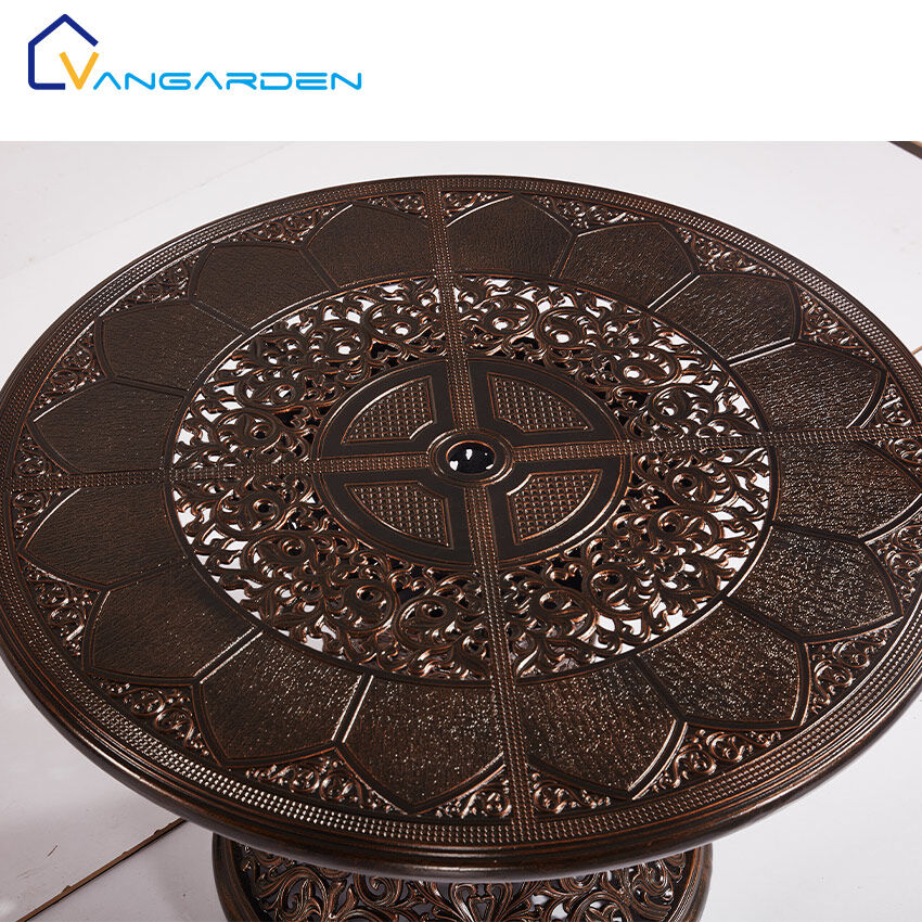 cast aluminum round table