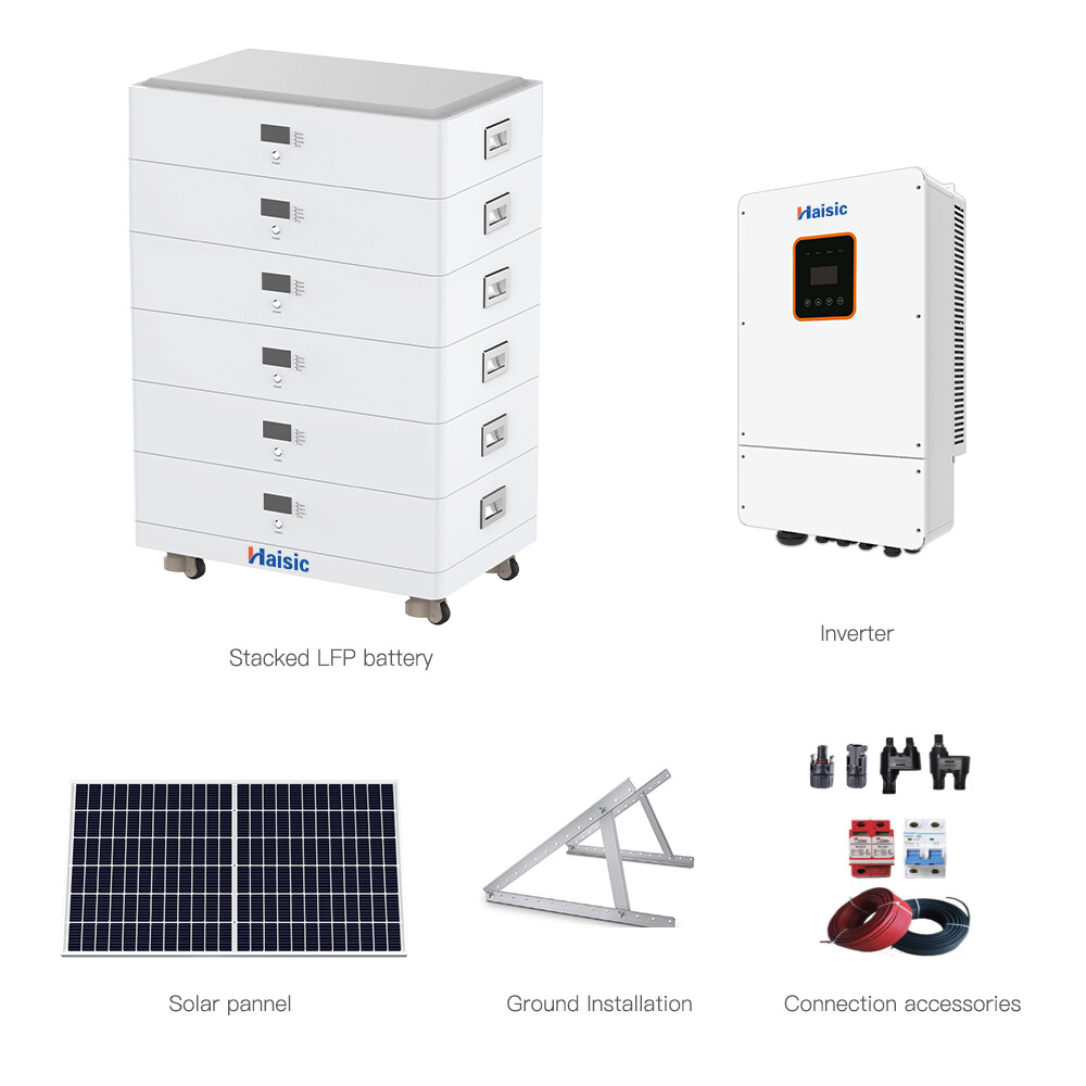 High-Volt stacked 30KWH solar energy storage system