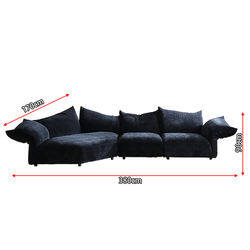 Sofa set best chenille sectional couch living room sofa u shaped Springlegroupfurniture