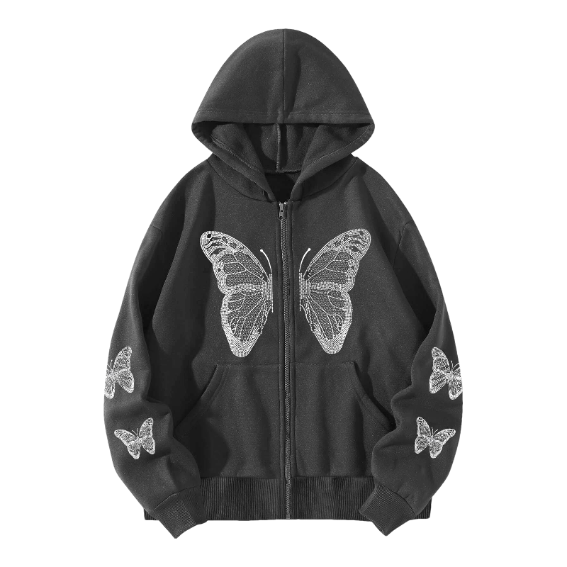 OEM Thin Long Sleeve Animal Unisex Full Zip Hoodie