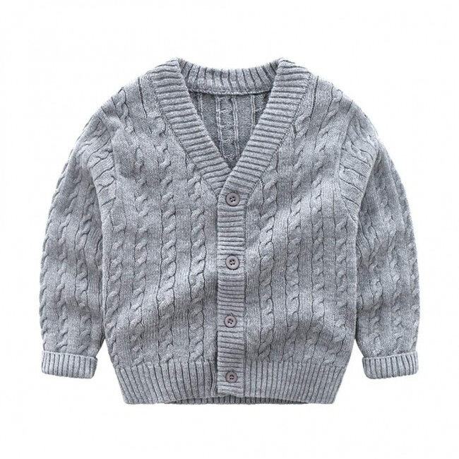 High Quality Organic Cotton Kids Cardigan Sweater