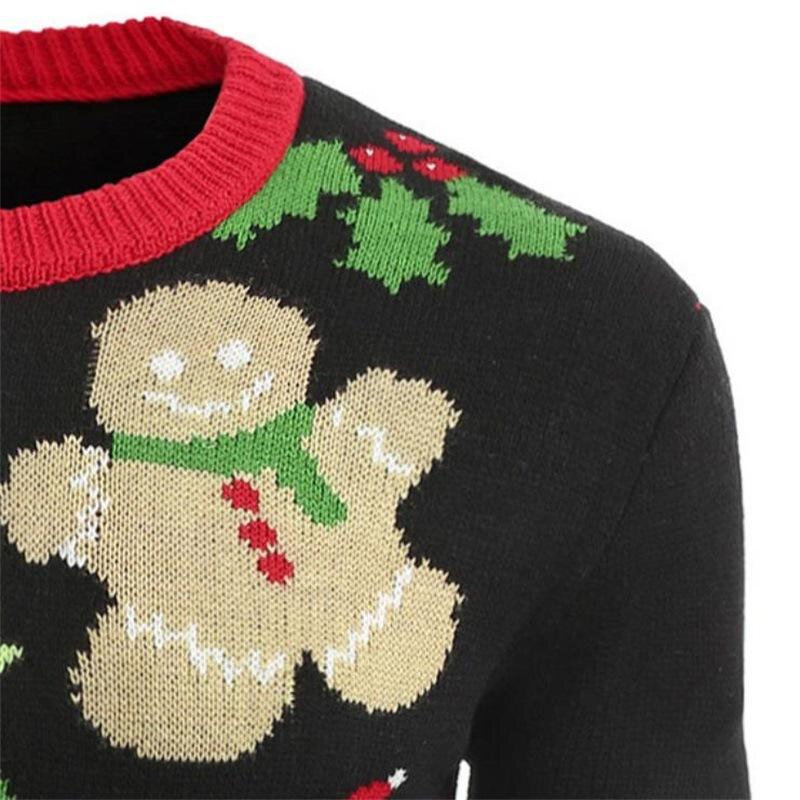 ugly christmas sweater gingerbread man, mens gingerbread man christmas sweater