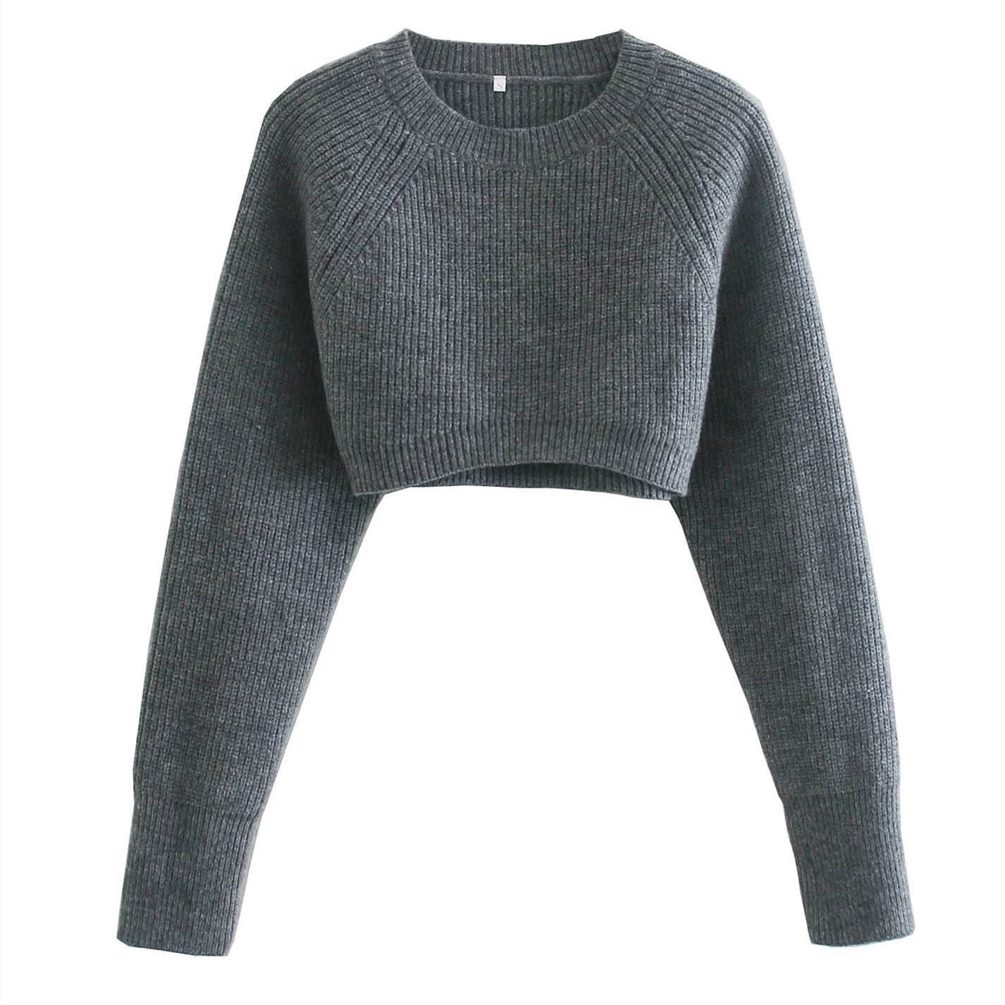 Cardigan Sweaters For Women Crew Neck Cropped Sweater Tops Dressy...