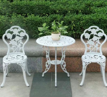 metal dining chair,leisure dining chair,modern outdoor chairs,idyllic leisure chair,courtyard garden chair