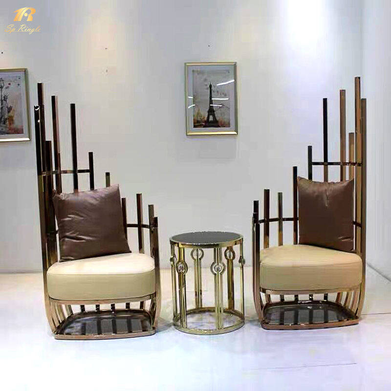 Lounge koltuk metal çerçeve şişe tarzı kumaş bazlı eğlence koltukları Springlegroupfurniture