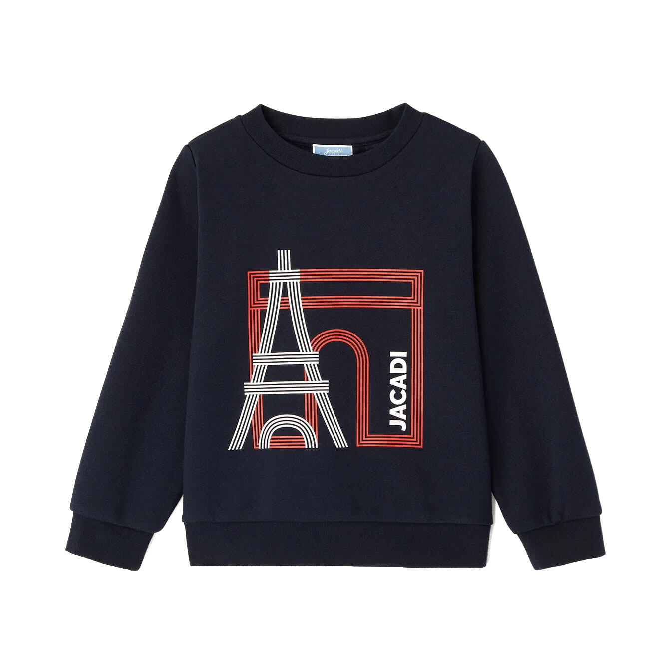 Loose Print Letter Pure Cotton Kids Pullover Sweater