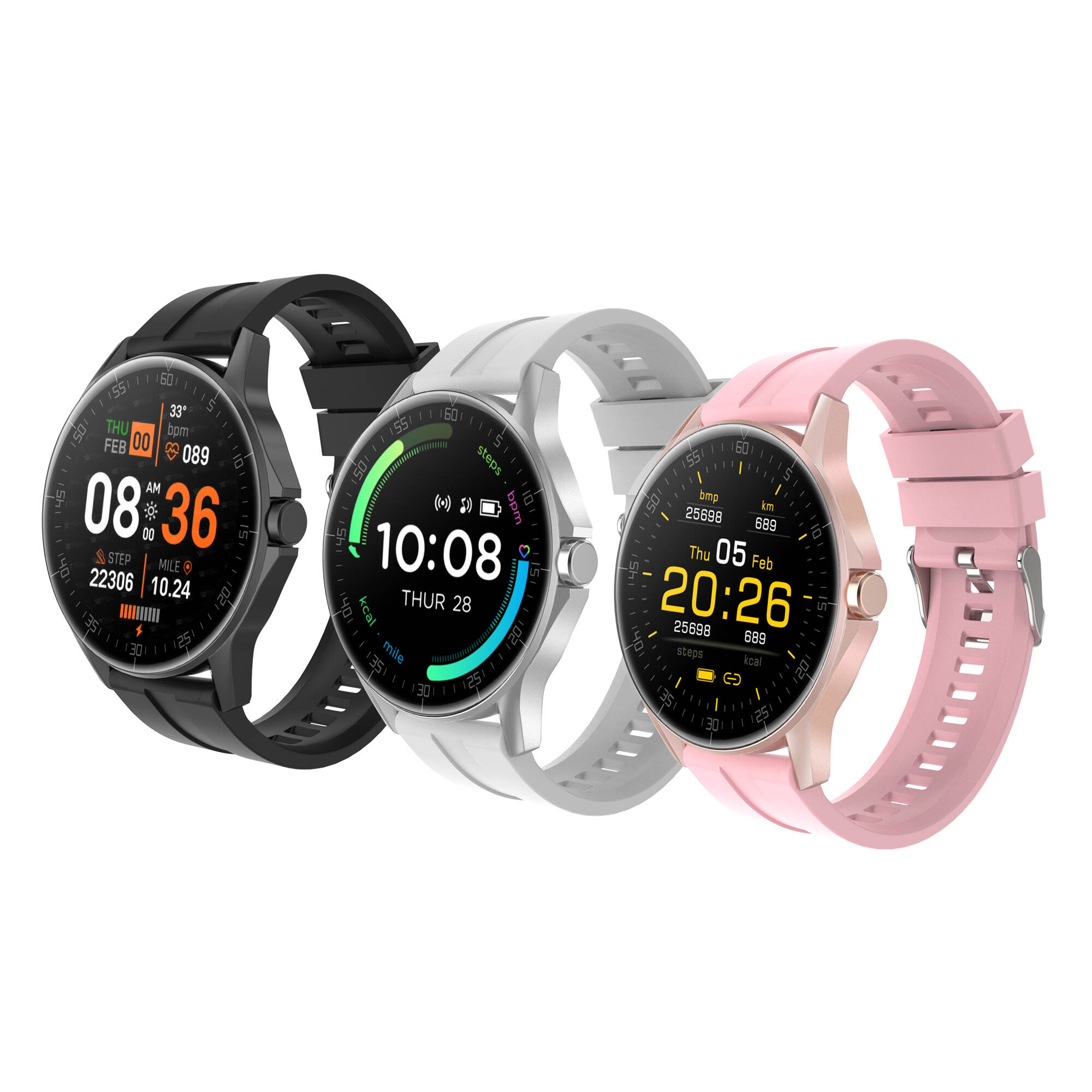 L60Plus Smartwatch 1.28 inches 160mAh Heart Rate Blood Pressure  Sleep monitoring call reminder SMS Alerts Social