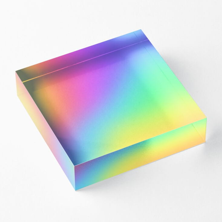 rainbow plastic sheet