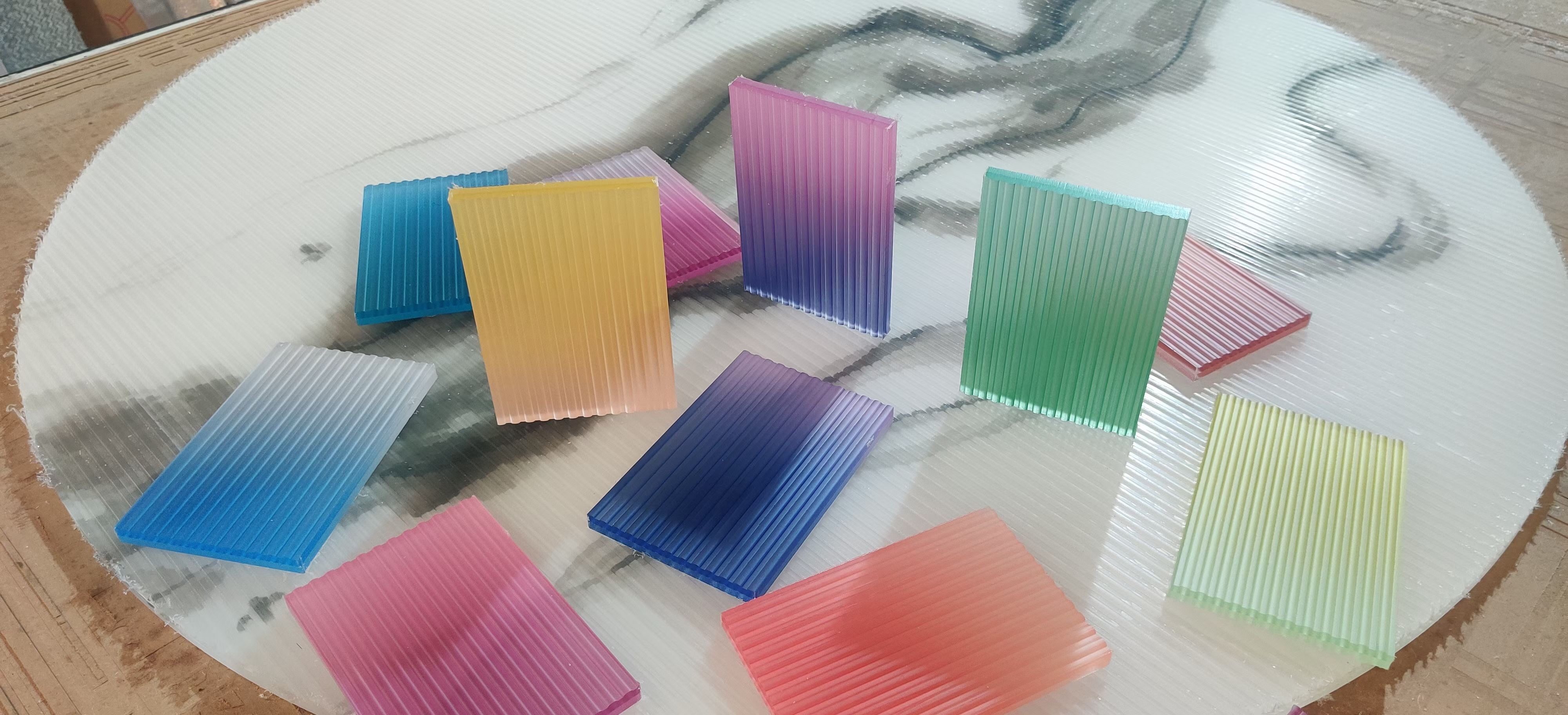 Colored Patterned Acrylic Sheets