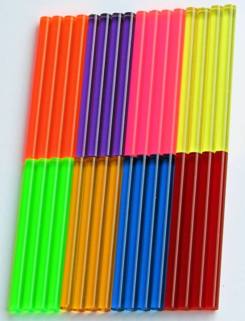 colored acrylic rods, transparent colored acrylic rods, colored acrylic rods for sale