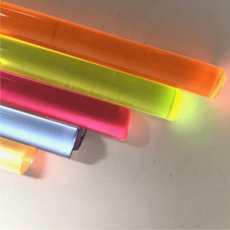 customized colored acrylic rods