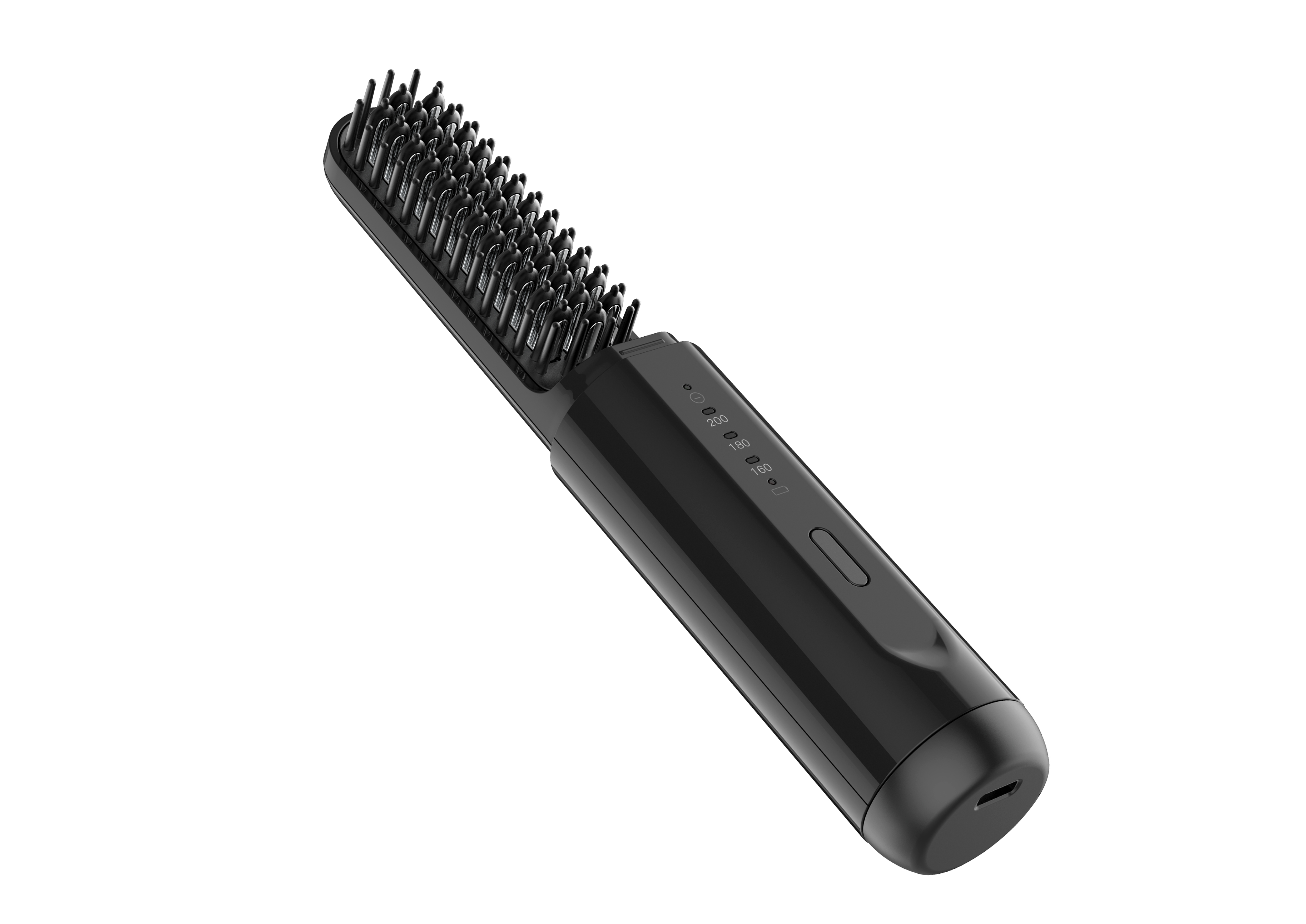 hair straightener brush battery operated