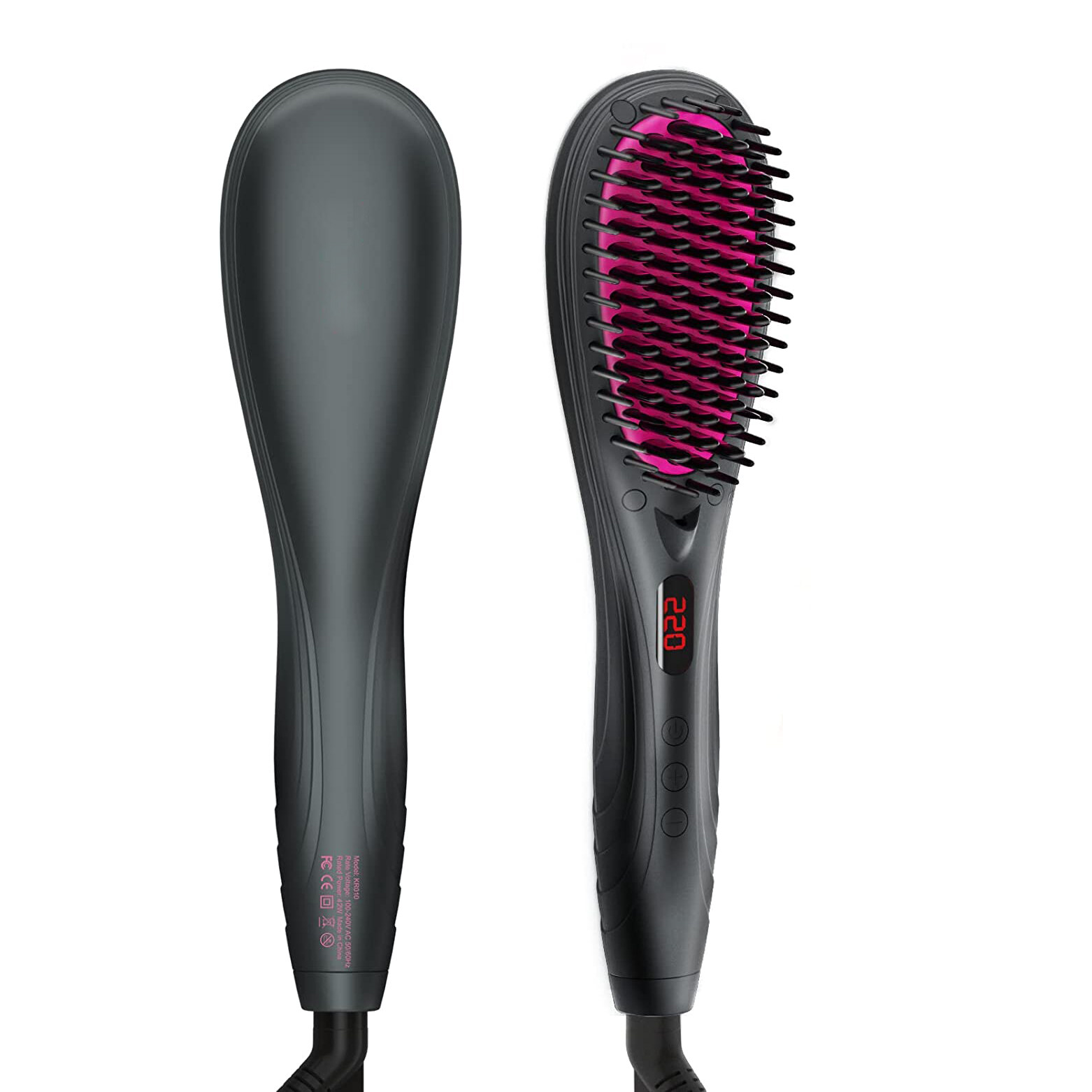 Electric Hair Straightener Hot Comb Brush