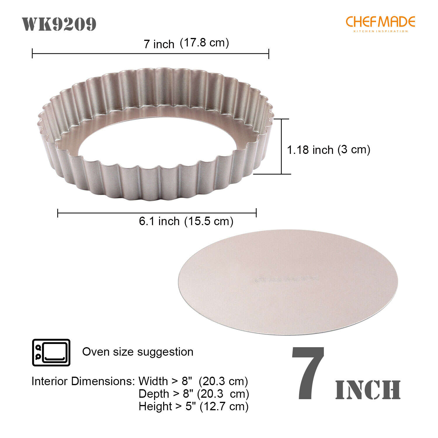 removable bottom fluted tart pan, round tart pan removable bottom