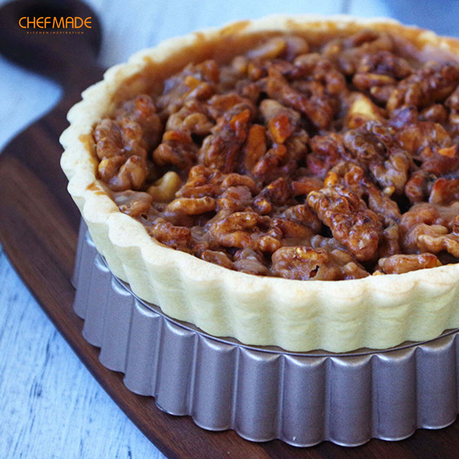 removable bottom fluted tart pan, round tart pan removable bottom