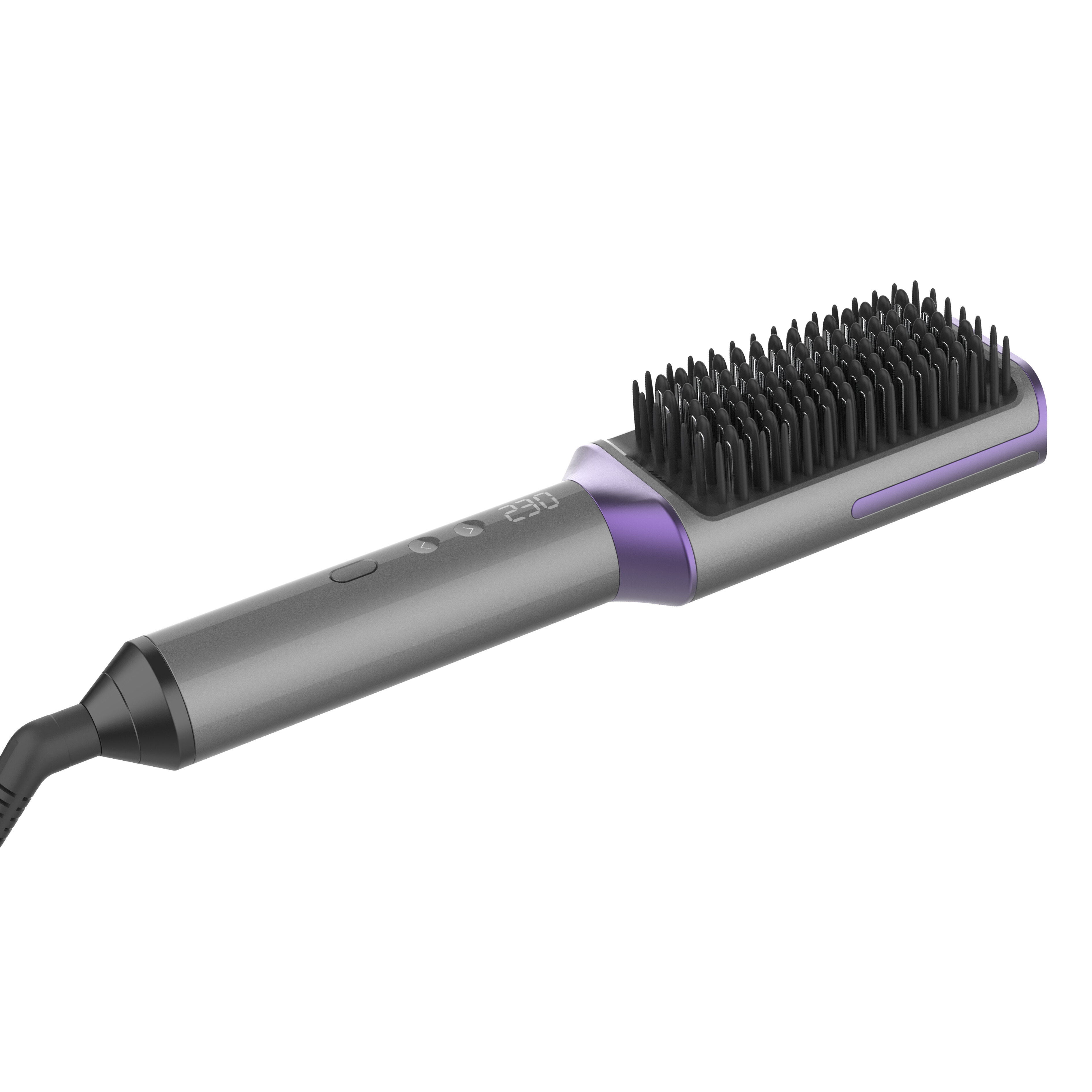 Low And High Temperatures Hot Hair Brush Straightener