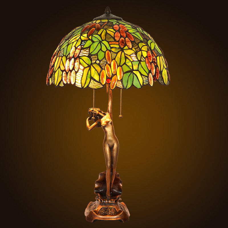 Glass table lamp living room classical table lamp tiffany goddess Springlegroupfurniture