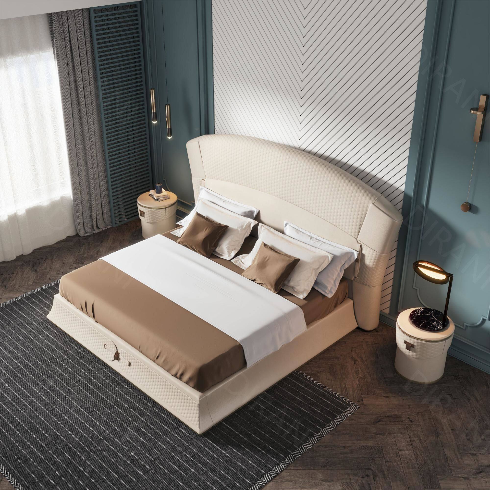 luxury crushed velvet bed