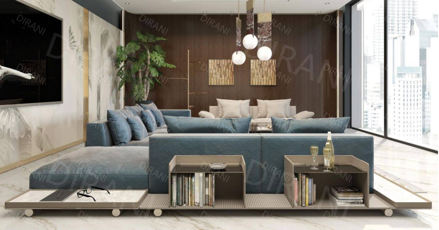 Leather Modern Italian Design Luxury Sofa Set