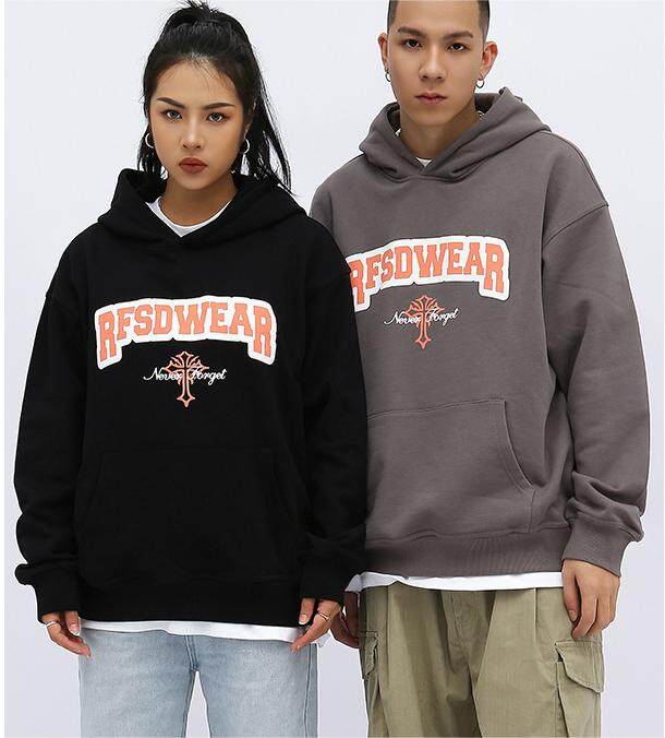 380g Heavy Fashion English Print Hoodie