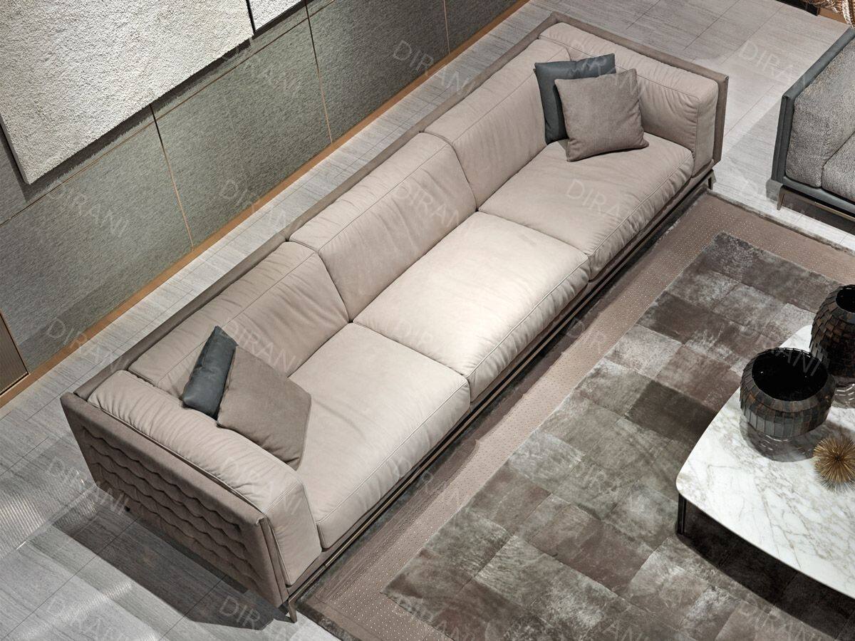 large leather grey sofa