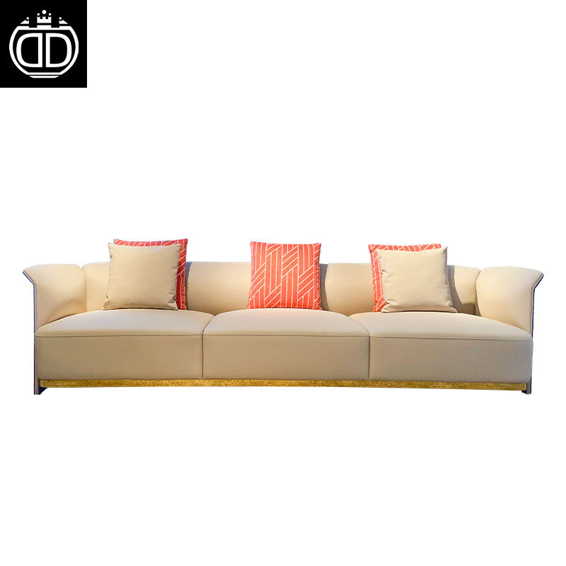 Leather Modern Luxury Living Room Furniture Sofa Set