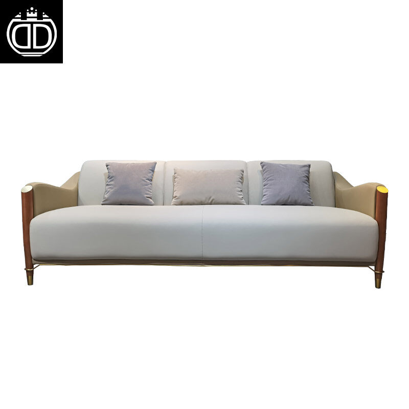 High quality Expensive Big Upholstery Modern Luxury Real Napa Leather Sofa