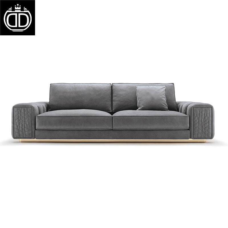 Genuine Leather Modern Italian Design Luxury Sofa Set