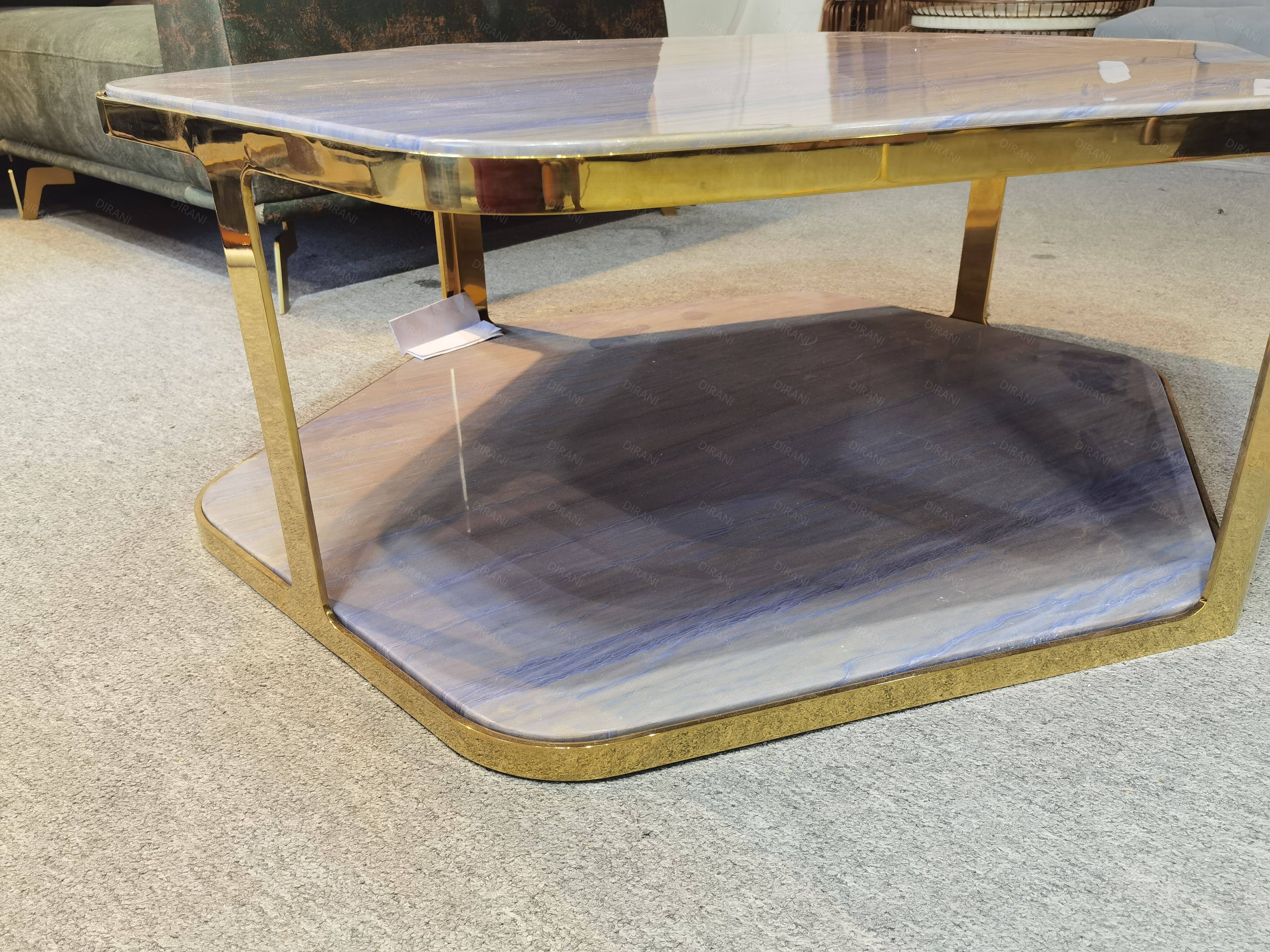 silver glass coffee table