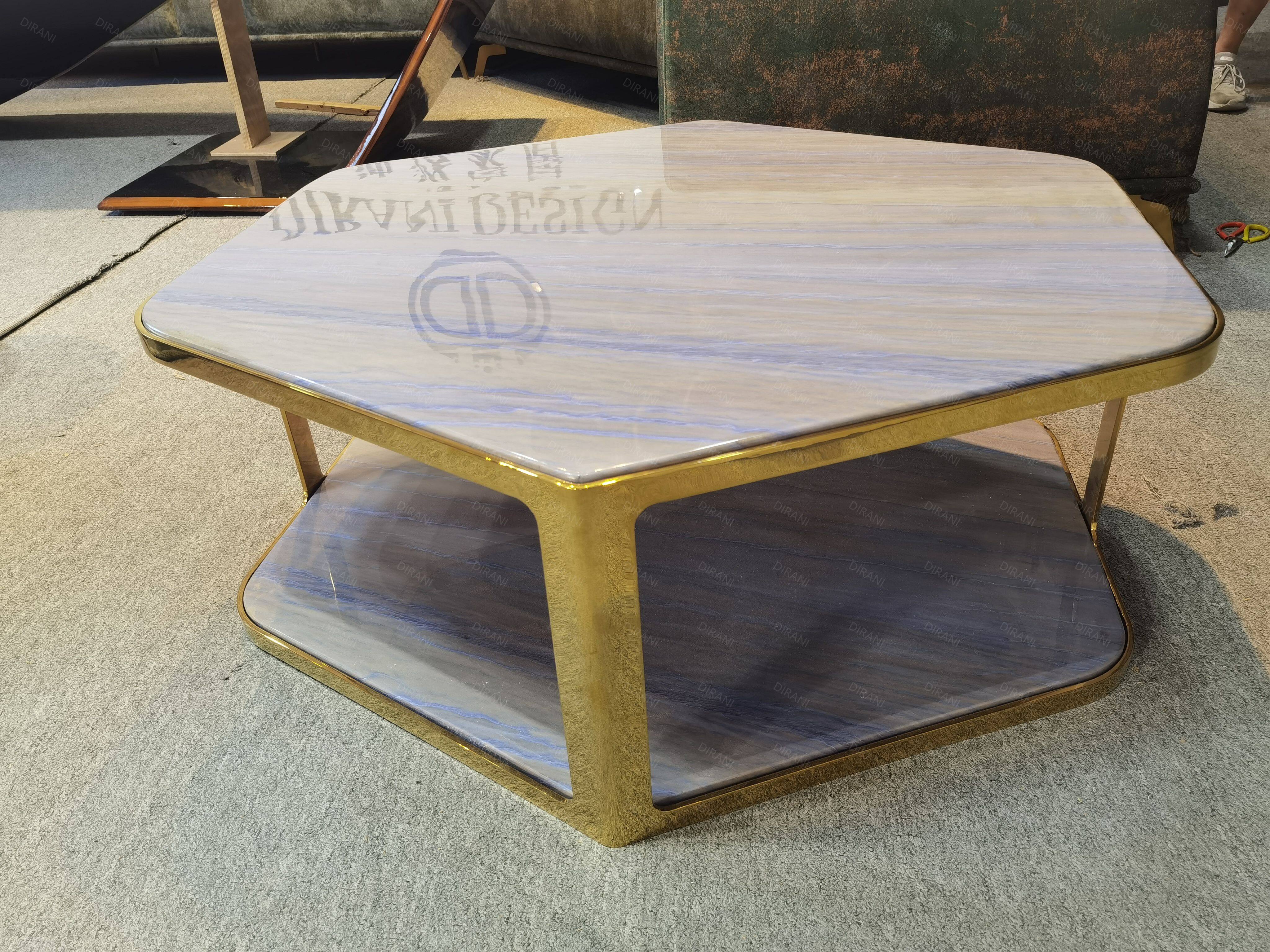 silver glass coffee table
