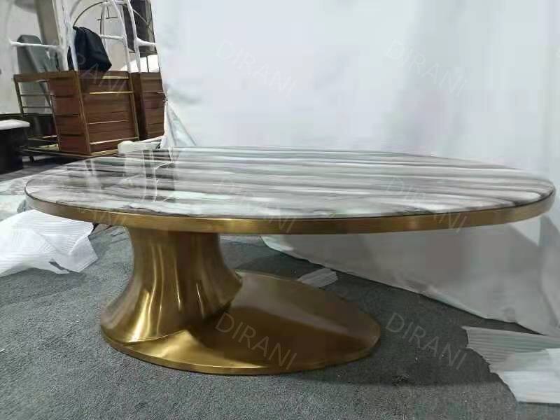 hammered metal coffee table