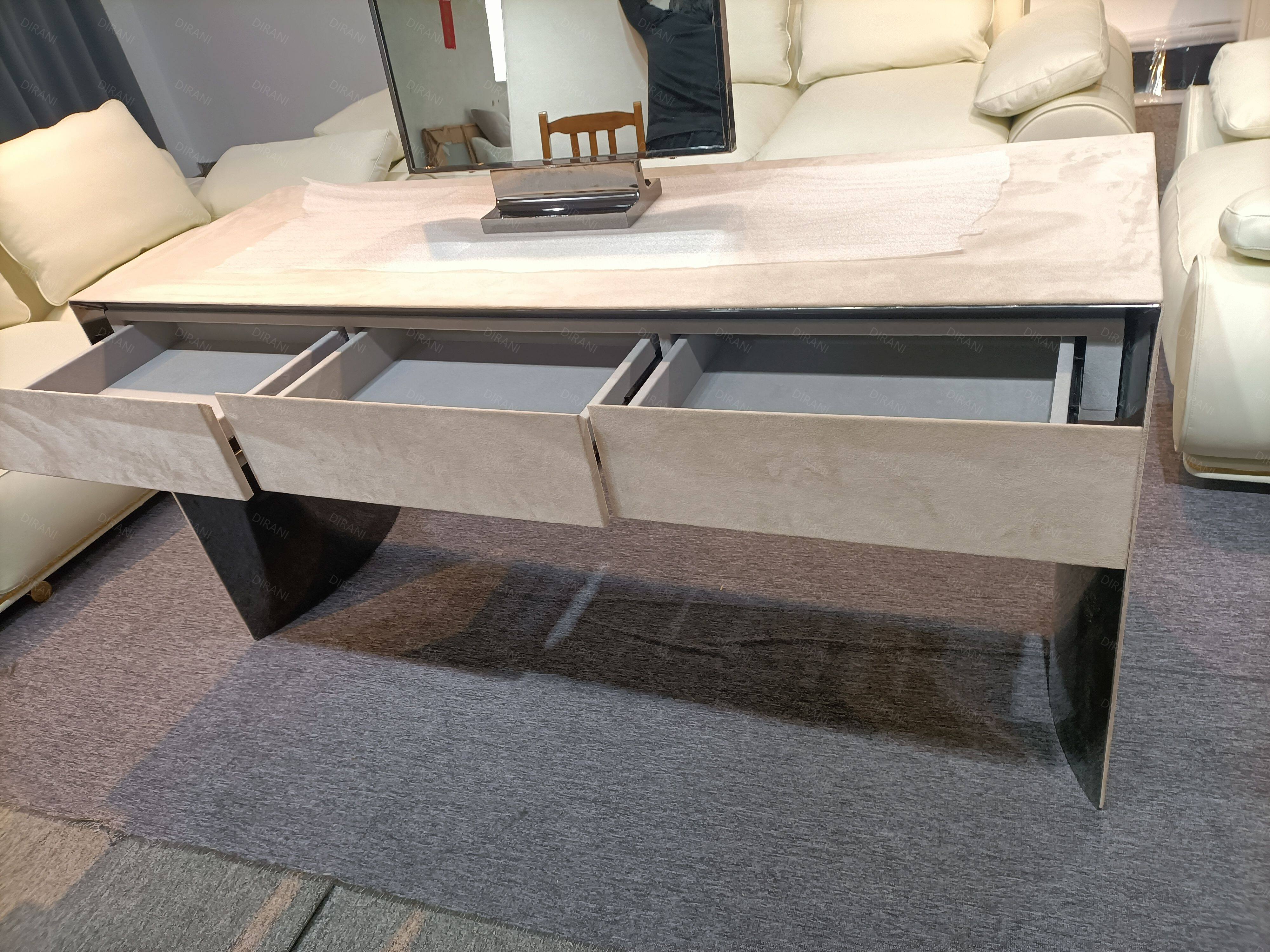 grey velvet Luxury dressing table