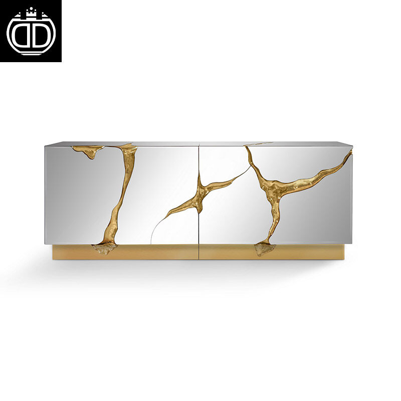 Lapiaz Stainless Steel Luxurious Design Dining Room Side Board Cabinet