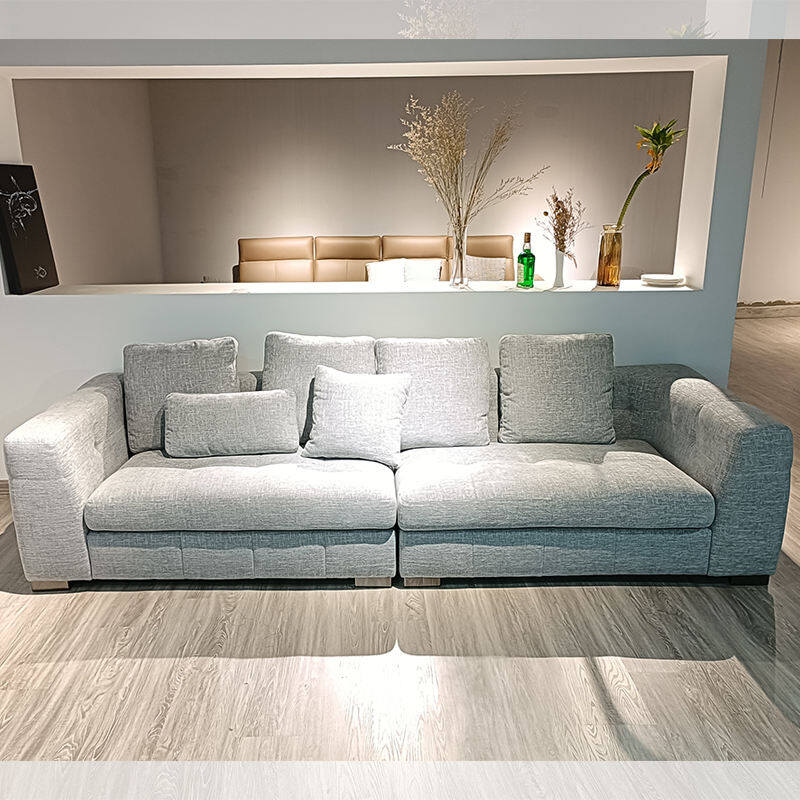 Sala de estar de tela Sala de estar gris set de sofá largo Istikbal Springlegroupfurniture