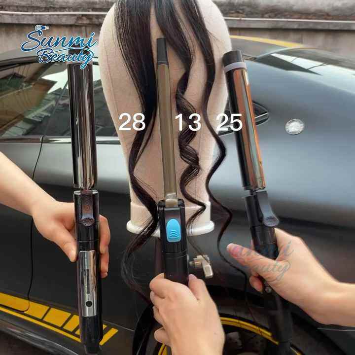 360 Degree Rotating Wire Rotation Hair Curler Ceramic Ionic Curling Iron Hair Waver Hair Styling Tools Set