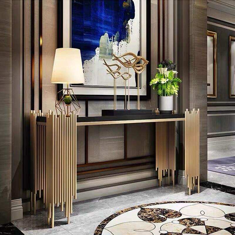 Metal console tables hallway marble console table nordic Springlegroupfurniture