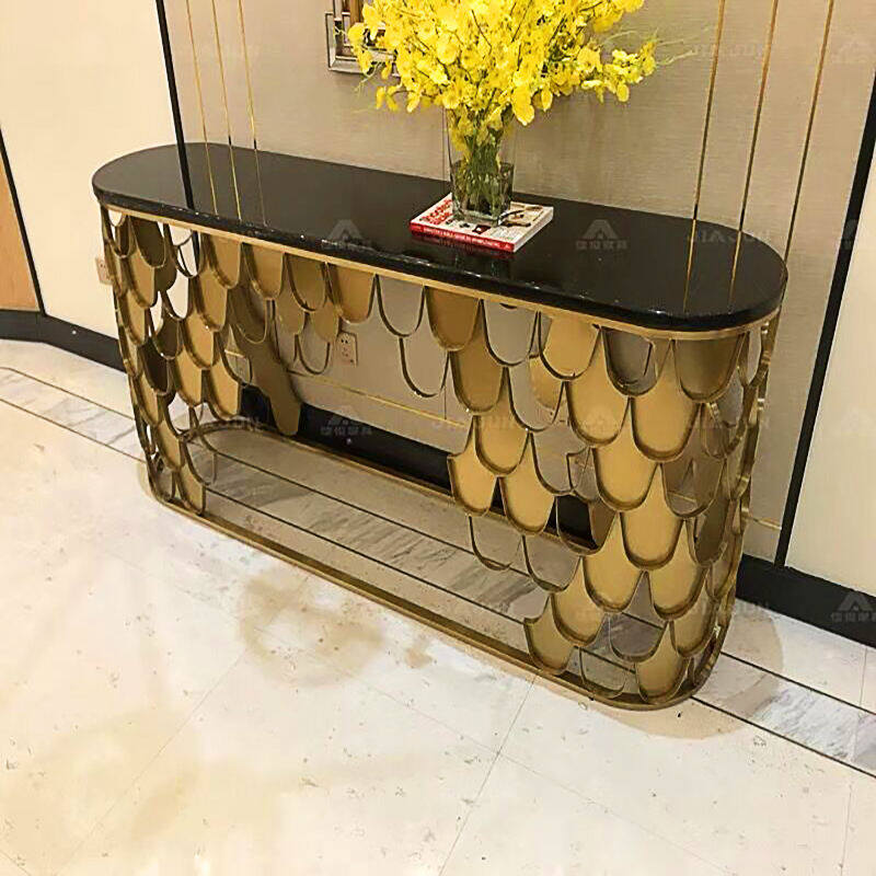 Art deco console tables entry metal furniture console tables Custom Springlegroupfurniture